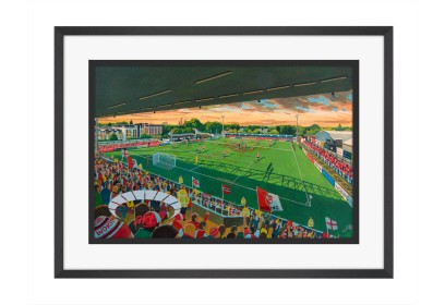 Kingfield Stadium Fine Art Print - Woking FC